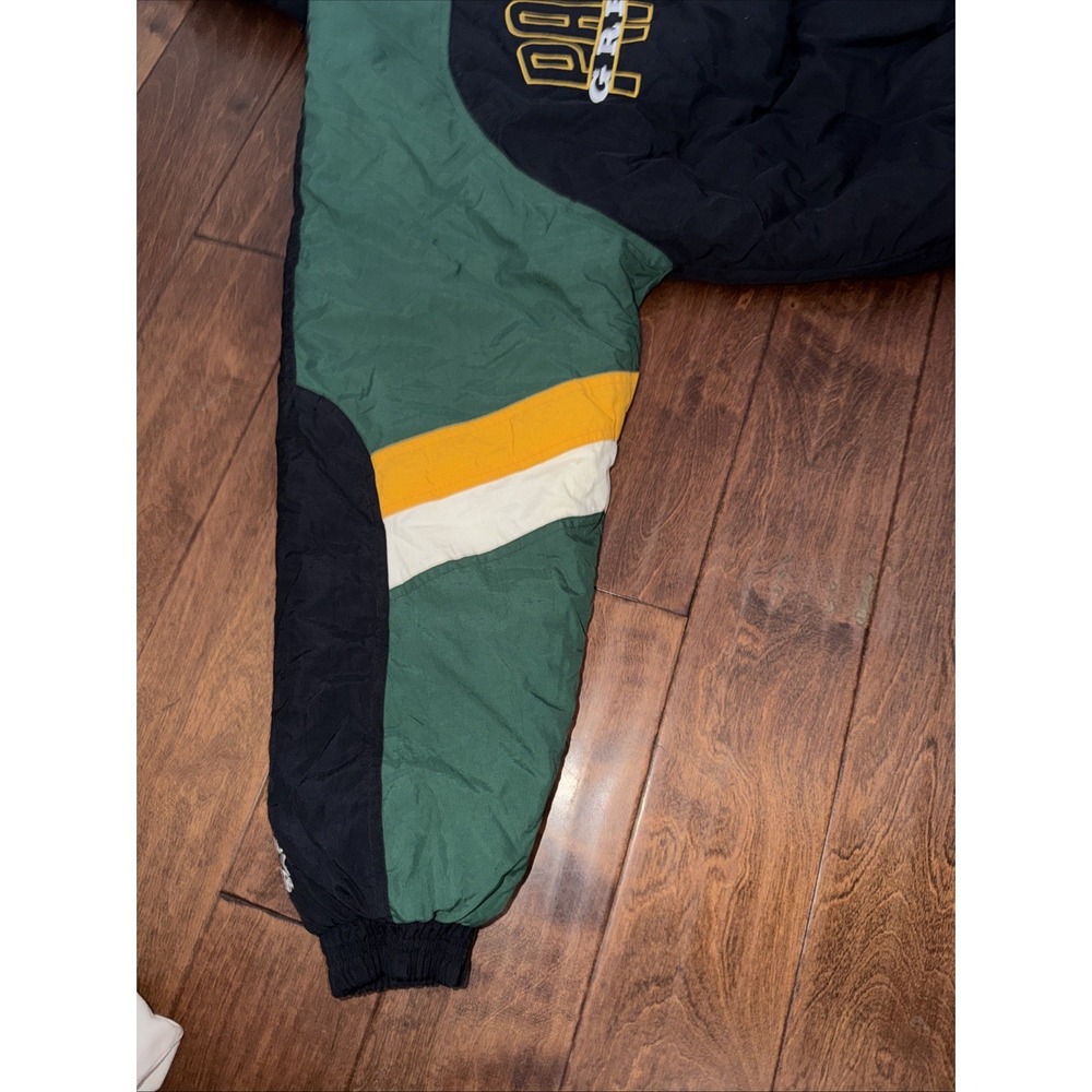 Vintage 90's NFL Green‎ Bay Packers Pullover Starter Jacket, Men's Size XL - Picture 13 of 13